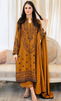 BAREEZE | DHANAK 3 PC FULL HEAVY EMB SUIT WITH HEAVY EMB SHAWL FOR WINTER 2027