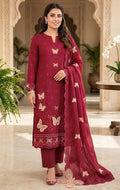 BAREEZE | DHANAK 3 PC FULL HEAVY EMB SUIT WITH HEAVY EMB SHAWL FOR WINTER 2027